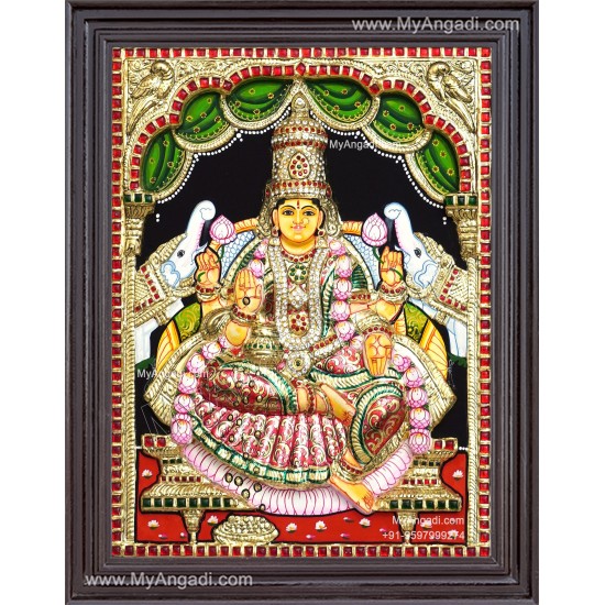 Gajalakshmi 3D Tanjore Painting