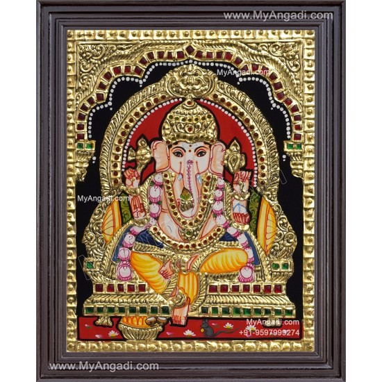 Ganesha Tanjore Painting Ganesha Tanjore Painting