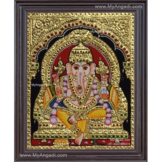 Ganesha Tanjore Painting Ganesha Tanjore Painting