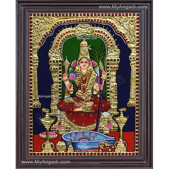 Kamatchi Amman Tanjore Painting Kamatchi Amman Tanjore Painting