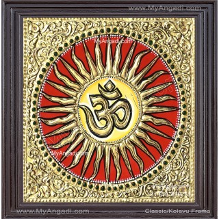Om - Sun Tanjore Paintings