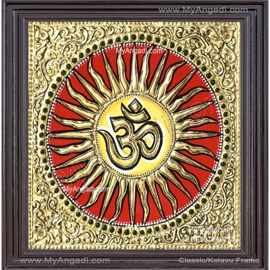 Om - Sun Tanjore Paintings