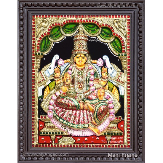 Gajalakshmi 3D Tanjore Painting