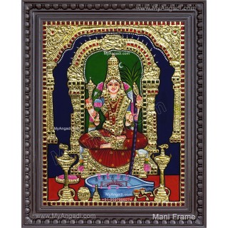 Kamatchi Amman Tanjore Painting
