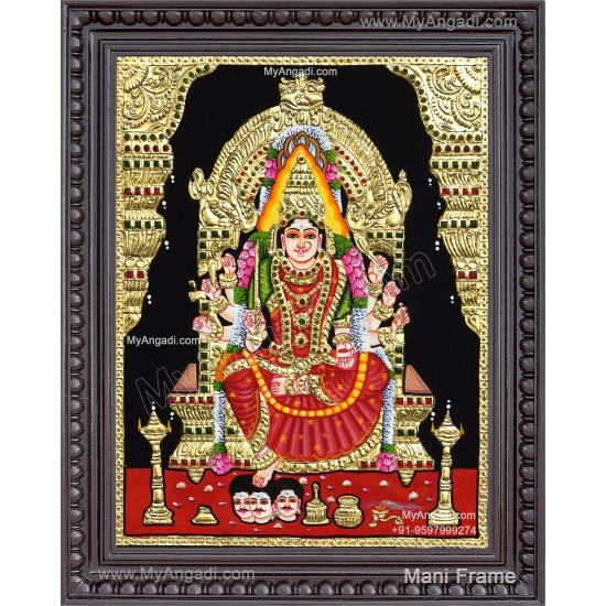 Samayapura amman Tanjore Painting