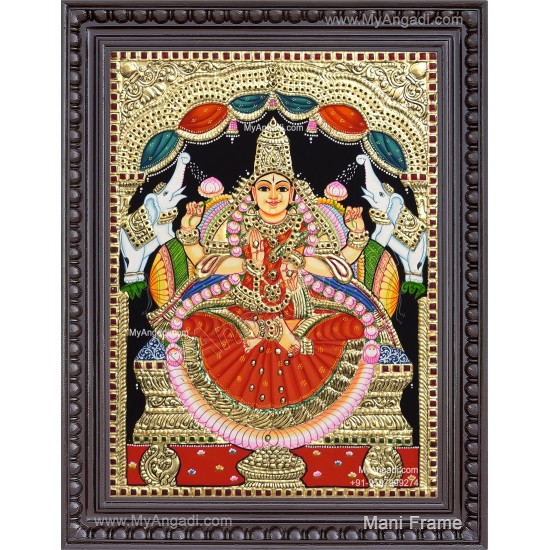 Gajalakshmi  Tanjore Painting