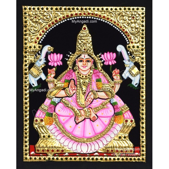 Gajalakshmi  Tanjore Painting