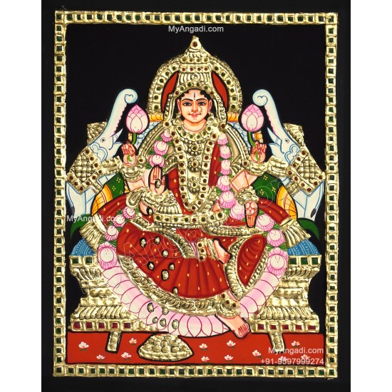 Gajalakshmi  Tanjore Painting
