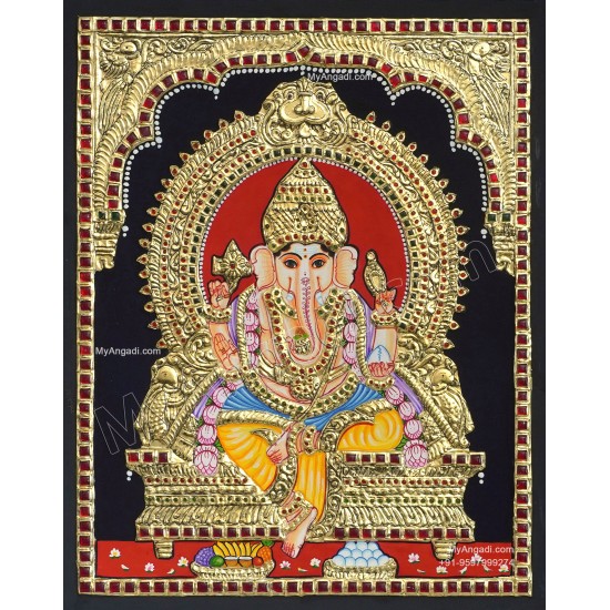 Ganesha  Tanjore Painting