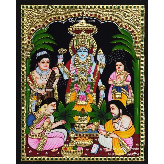 Sathyanarayana Tanjore Painting