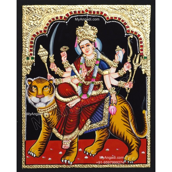 Durga Devi Tanjore Painting