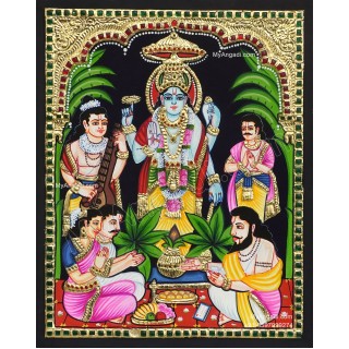 Sathya Narayana Tanjore Painting
