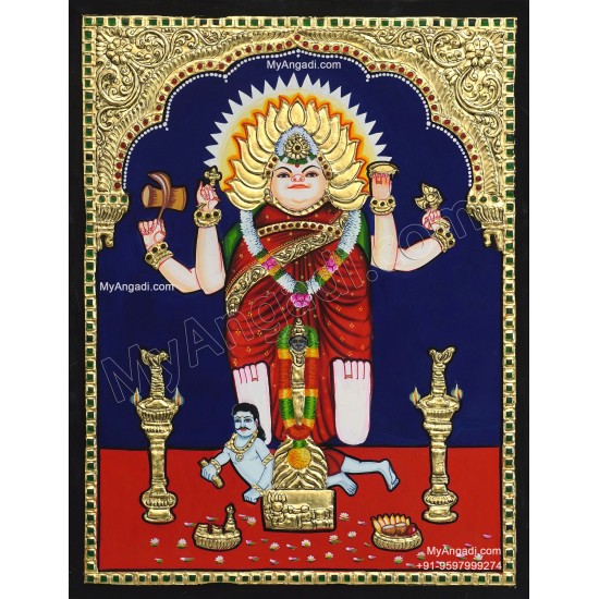 Masani Amman Tanjore Painting