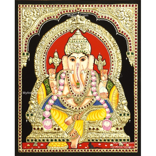 Ganesha Tanjore Painting
