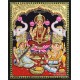 Ganesha Lakshmi Saraswathi Tanjore Painting