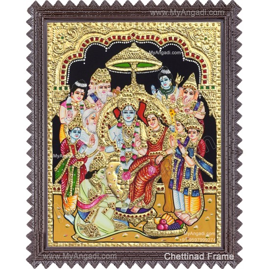 Ramar Pattabhisekam Tanjore Painting