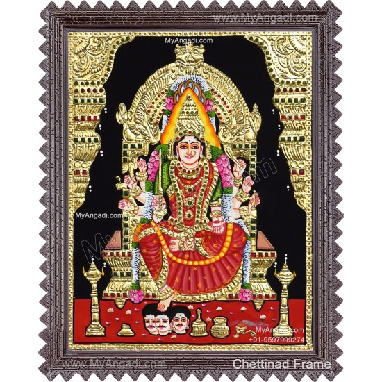 Samayapura amman Tanjore Painting
