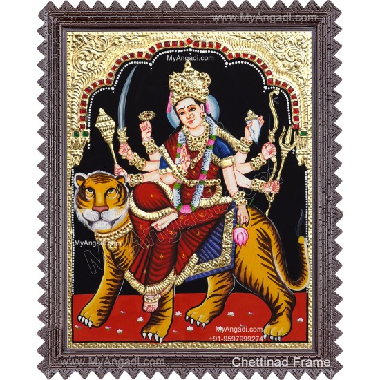 Durga Devi Tanjore Painting