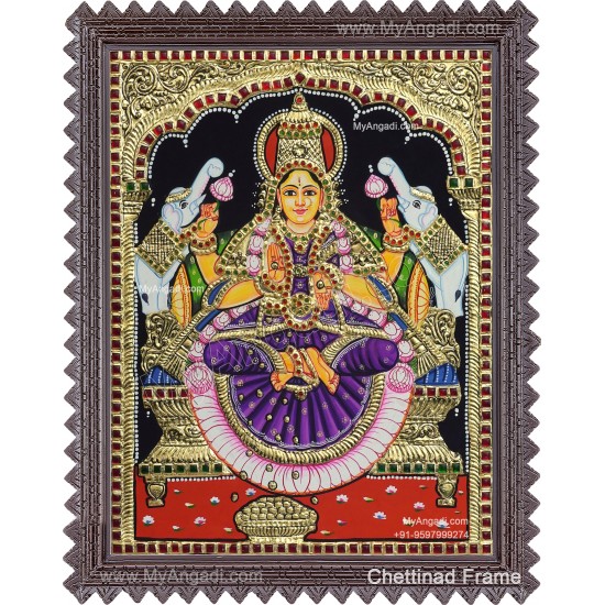 Gaja Lakshmi Tanjore Painting