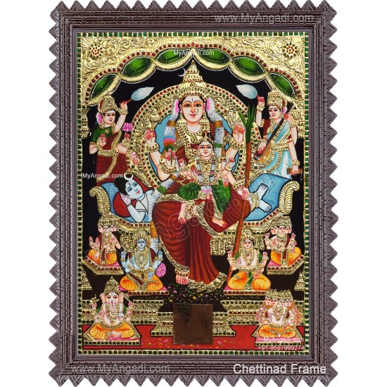 Raja Rajeshwari Tanjore Painting