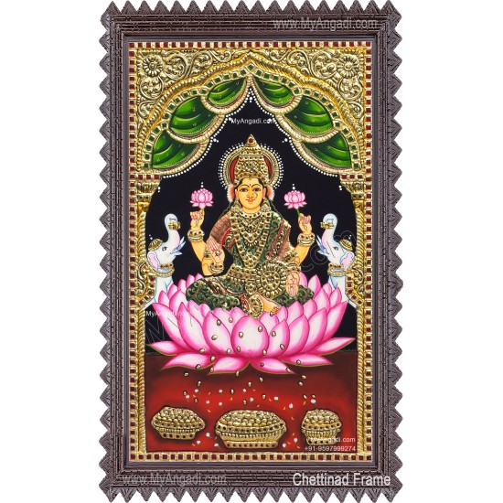 Gajalakshmi  Tanjore Painting