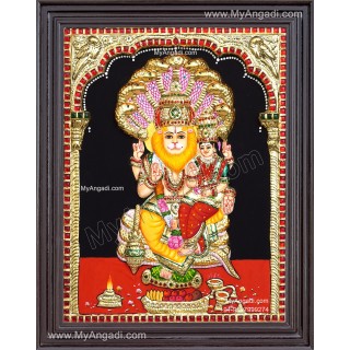 Lakshmi Narasimhar 3D Tanjore Painting