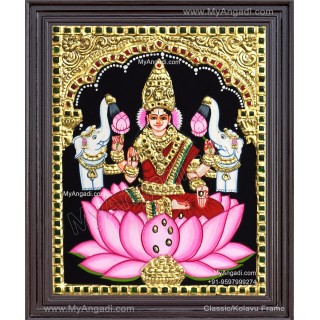 Gajalakshmi  Tanjore Painting
