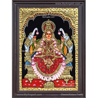 Gajalakshmi  Tanjore Painting