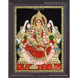 Gajalakshmi  Tanjore Painting