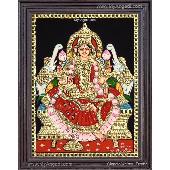 Gajalakshmi  Tanjore Painting