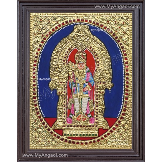Raja Alangara Murugari Lakshmi Tanjore Painting