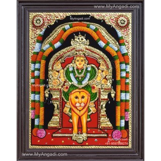 Bana Sankari Amman Tanjore Painting