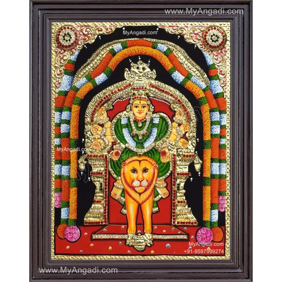 Bana Sankari Amman Tanjore Painting
