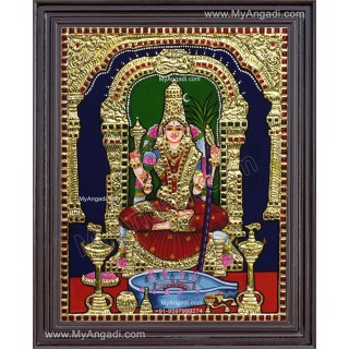 Kamatchi Amman Tanjore Painting