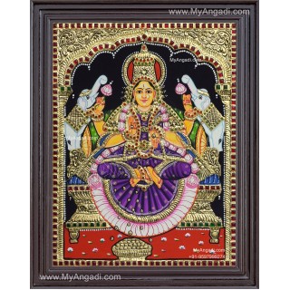Gaja Lakshmi Tanjore Painting