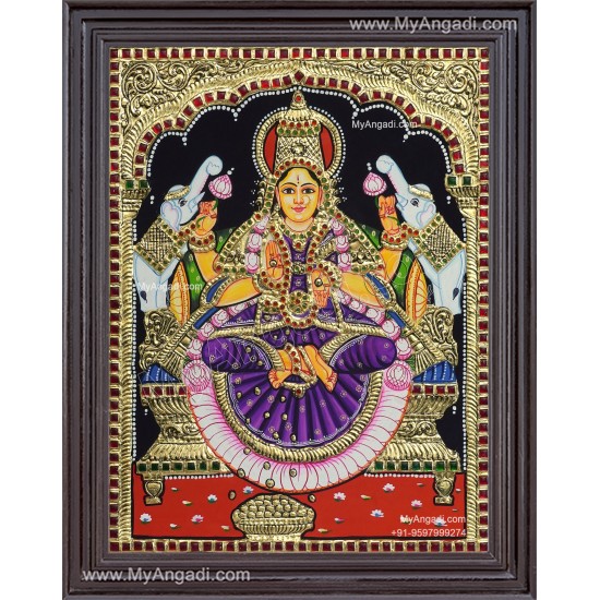 Gaja Lakshmi Tanjore Painting