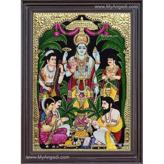 Sathya Narayana Tanjore Painting