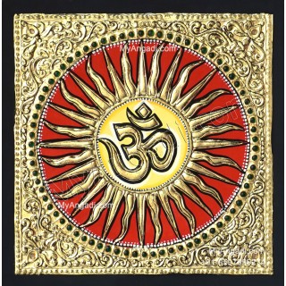 Om - Sun Tanjore Paintings