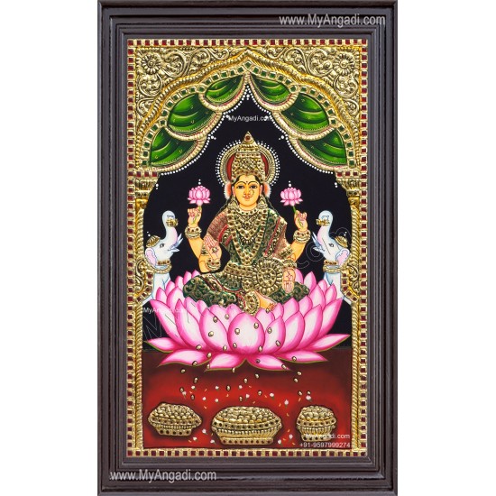 Gajalakshmi  Tanjore Painting