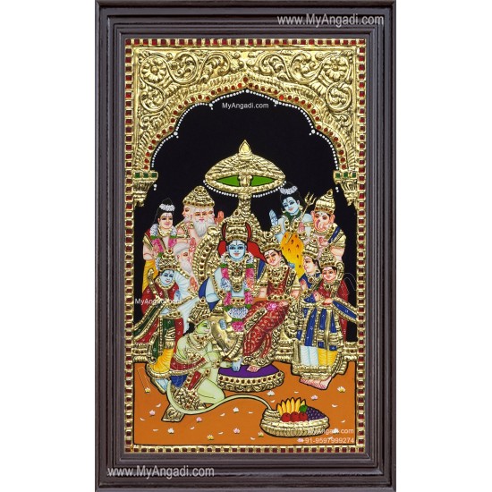 Ramar Pattabhisekam Tanjore Painting