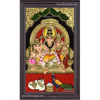 Shiva Family Tanjore Painting