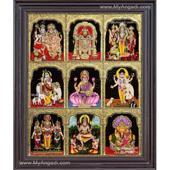 9 Panel Tanjore Painting