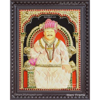 3D satpal maharaj tanjore painting
