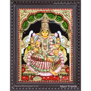 Gajalakshmi 3D Tanjore Painting