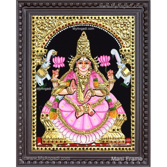 Gajalakshmi  Tanjore Painting