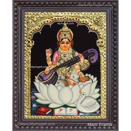 Saraswathi Tanjore Painting Saraswathi Tanjore Painting