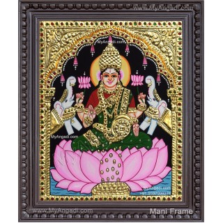 Gajalakshmi  Tanjore Painting