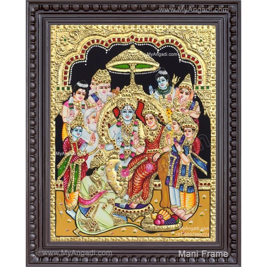 Ramar Pattabhisekam Tanjore Painting