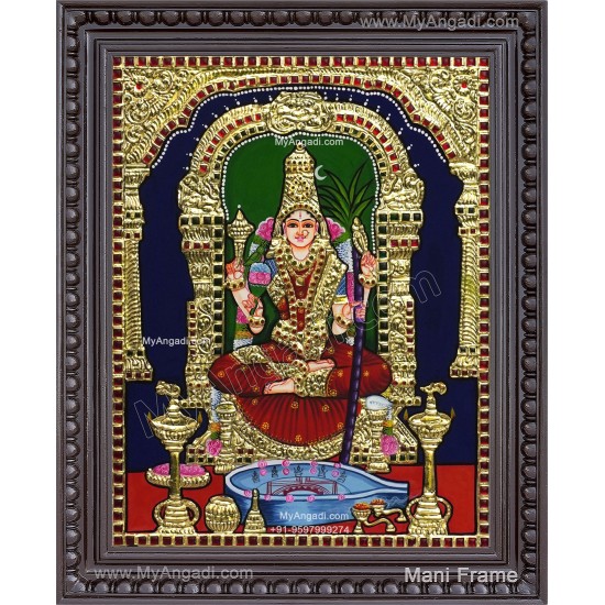 Kamatchi Amman Tanjore Painting