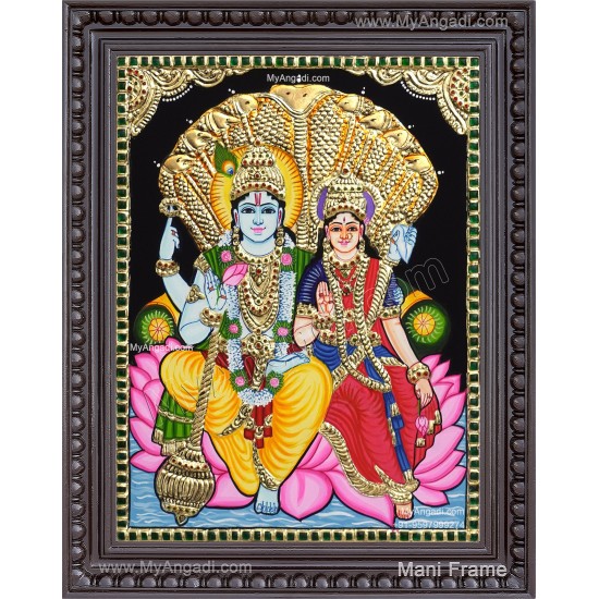 Vishnu Lakshmi Tanjore Paintings